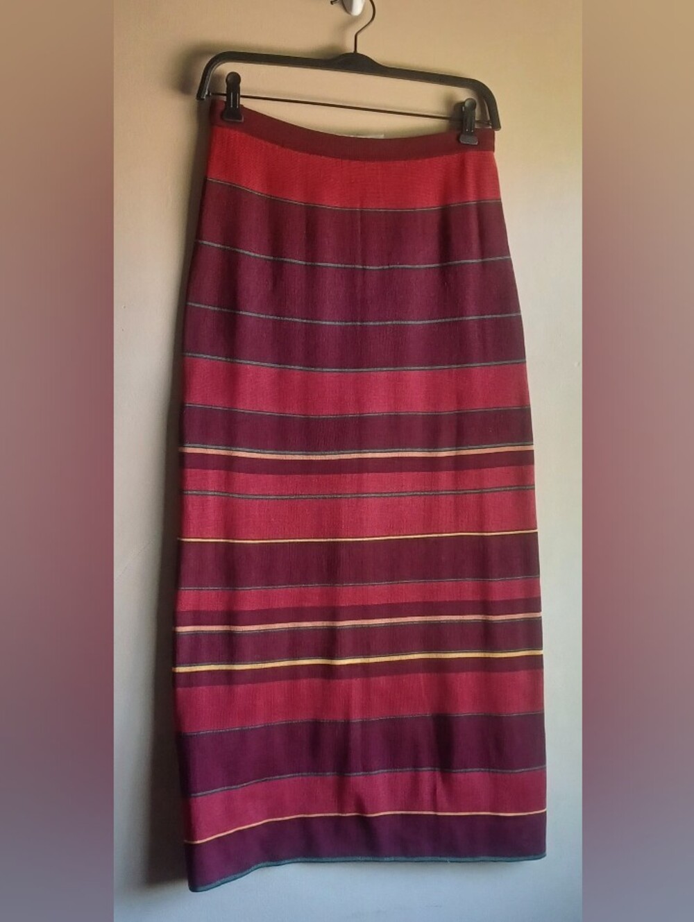 NWT PERUVIAN CONNECTION Knit Striped Maxi Skirt XL